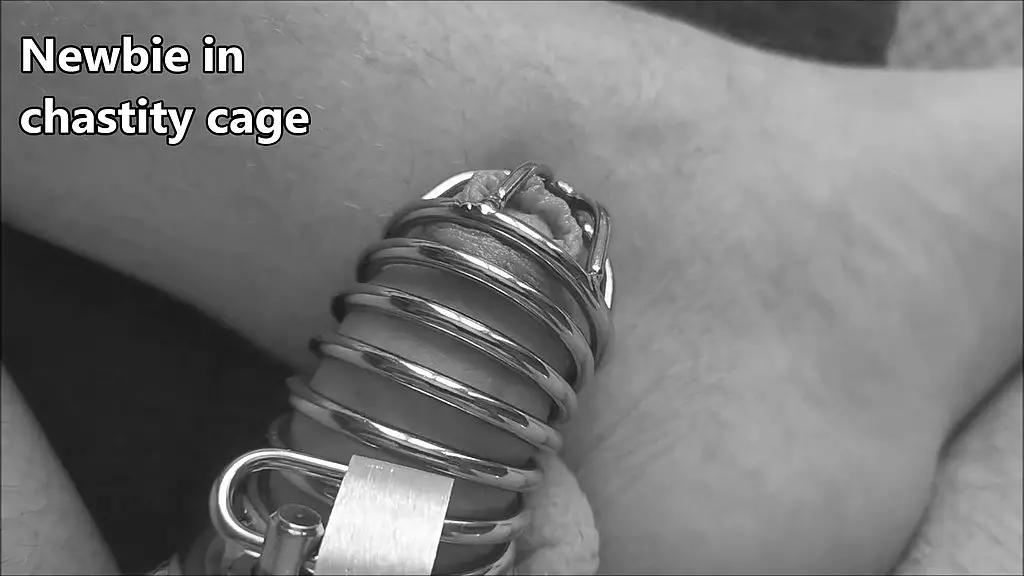 first chastity cage for my cuckold