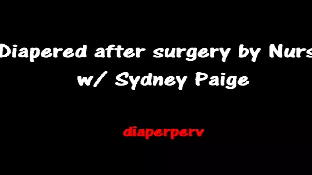 diapered after surgery messing and cumming