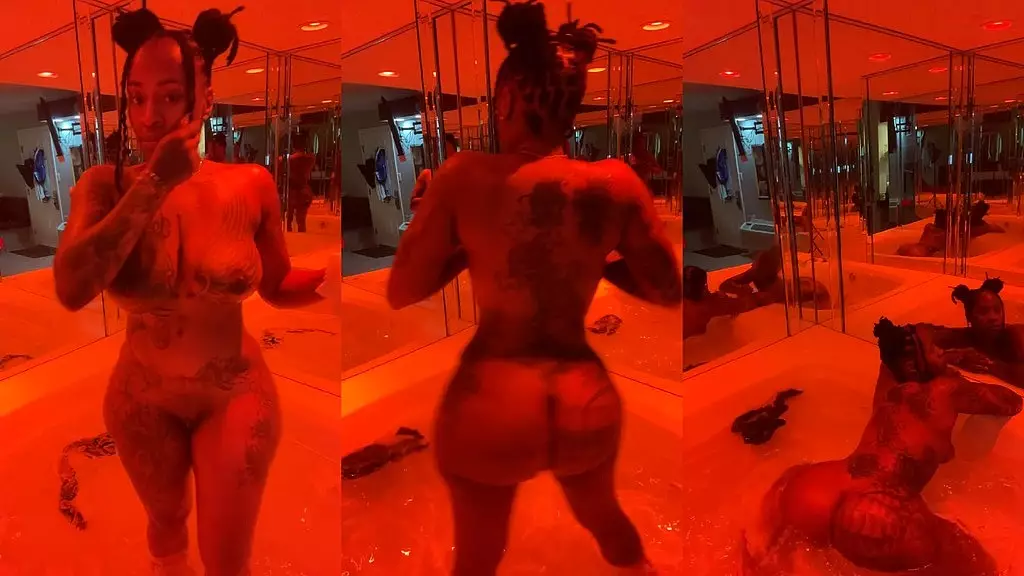 marrijanee in the jacuzzi twerking