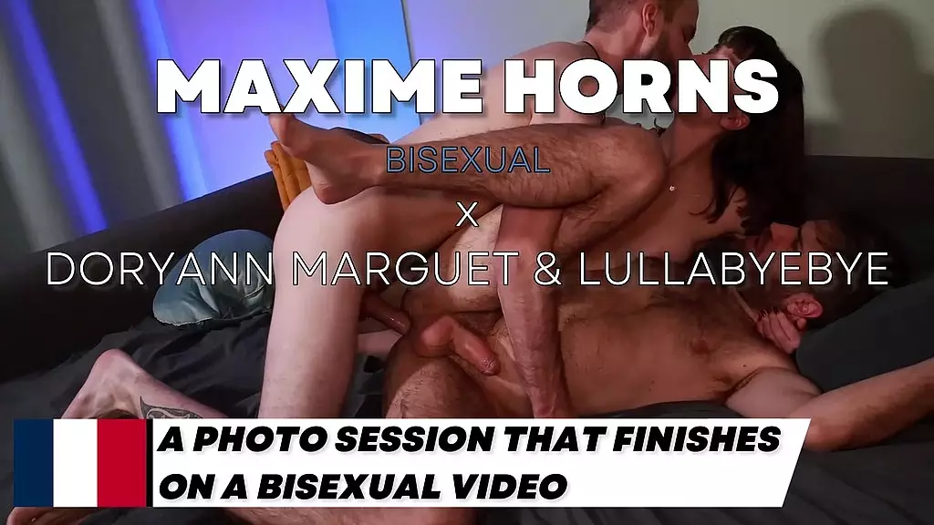 versatile bisexual couple getting fucked in a photoshoot bareback cum in mouth