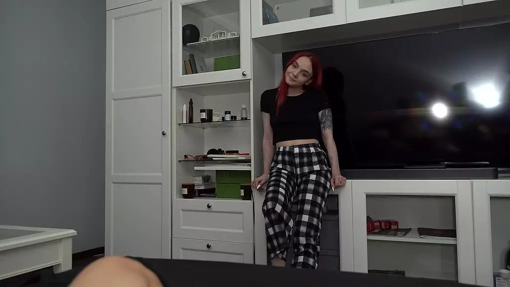 coed redhead cannot stop sucking me off