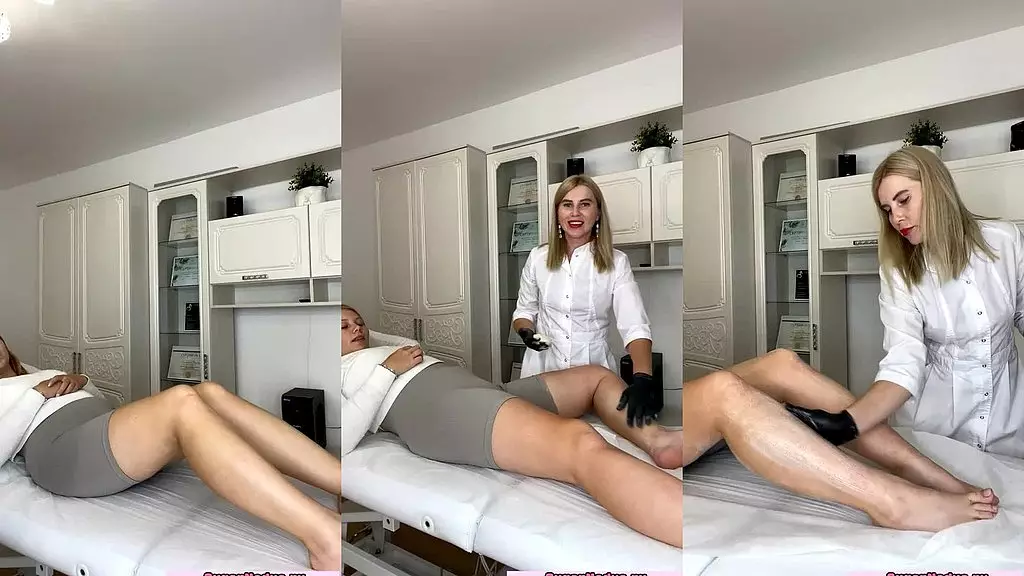 sugarnadya waxes the blonde s long sexy legs