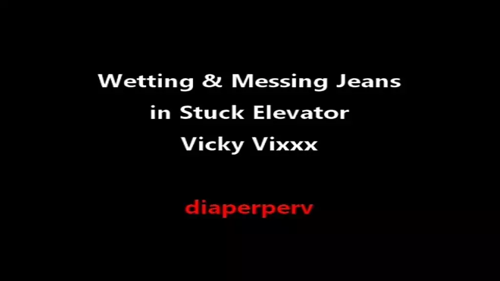 vicky vixxx deseprate to pee and mess in her jeans