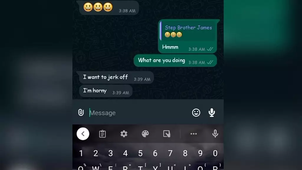 whatsapp sex chat with my step brother