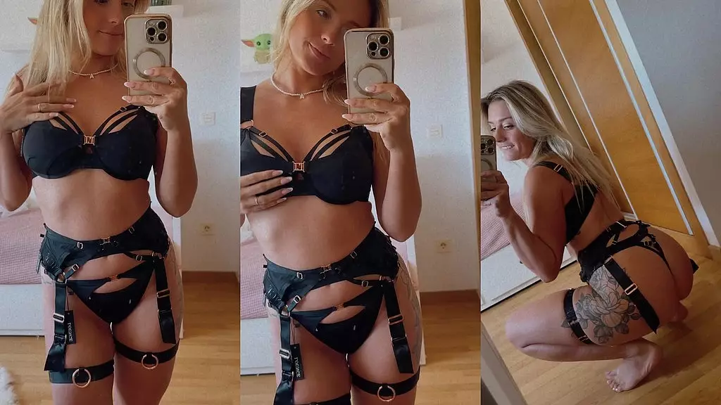 black staps lingerie