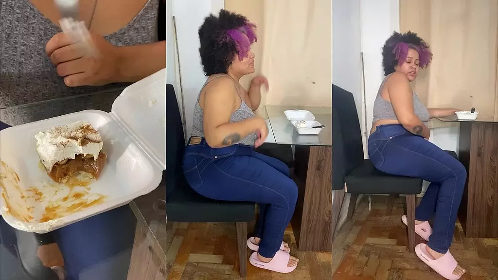 milk intolerant bbw farting after eating cake