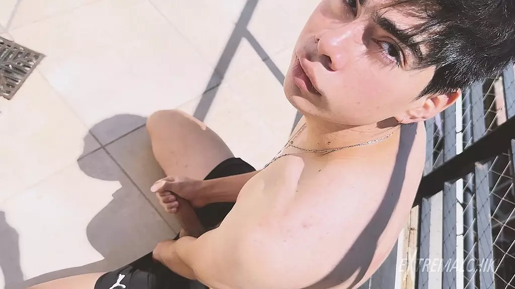 latino twink on the rooftop